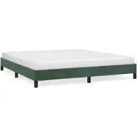Syfax Giroletto senza Materasso Verde Scuro 180x200 cm in Velluto