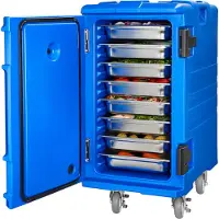 Vevor contenitore isolato per alimenti scaldavivande per catering 120 L, contenitore per alimenti con doppie fibbie e maniglie, contenitore per alimenti scaldavivande per trasporto alimenti