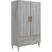 Syfax Credenza Grigio Sonoma 70x31x115 cm in Legno Multistrato