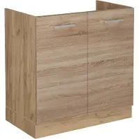 Vicco Mobile lavello cucina R-Line Sonoma 80 cm senza piano di lavoro, Model 54202