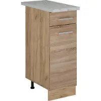 Vicco Mobiletto base per cucina R-Line Sonoma 30 cm PL Marmo, Model 53563