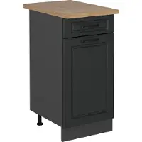Vicco Mobiletto base per cucina R-Line Antracite rustico 40 cm , PL Rovere, Model 54013