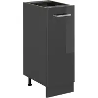 Vicco Armadio cucina dispensa alto R-Line Antracite lucido 30 cm senza piano di lavoro, Model 54220