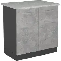 Vicco Mobile lavello cucina R-Line Calcestruzzo 80 cm PL Marmo, Model 53900
