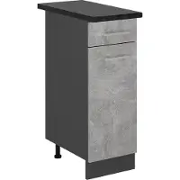 Vicco Mobiletto base per cucina R-Line Calcestruzzo 30 cm , PL Antracite, Model 53748
