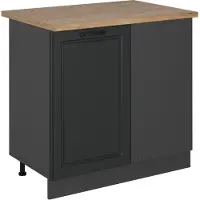 Vicco Mobile ad angolo cucina R-Line Antracite rustico 86 cm , PL Rovere, Model 53393