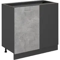 Vicco Mobile ad angolo cucina R-Line Calcestruzzo 86 cm senza piano di lavoro, Model 54219