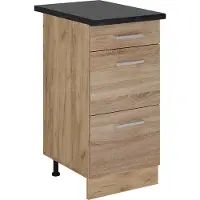 Vicco Mobiletto base per cucina R-Line Sonoma 40 cm con cassetti, PL Antracite, Model 53862