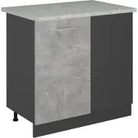 Vicco Mobile ad angolo cucina R-Line Calcestruzzo 86 cm PL Marmo, Model 53457
