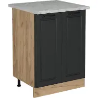 Vicco Mobiletto base cucina R-Line Antracite rustico 60 cm PL Marmo, Model 54200