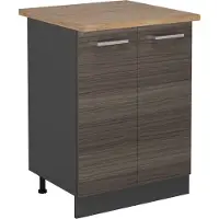 Vicco Mobiletto base cucina R-Line Grigio nobile 60 cm , PL Rovere, Model 53780