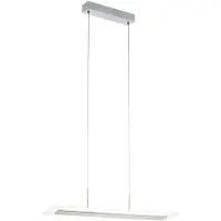 Eglo 96863 Manresa LED lampada a sospensione 19W nichel satinato