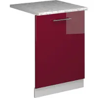 Vicco Pannello frontale della lavastoviglie Fame-Line Bordeaux lucido 60 cm , PL Marmo, Model 54828