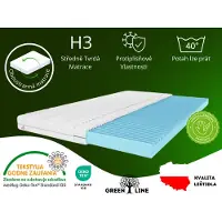 MARPUR , topper per materasso 80x200 con strato massaggiante, livello di rigidità H3, altezza 20 cm