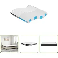 The Living Store Materasso pocket spring core medium 200x200 cm
