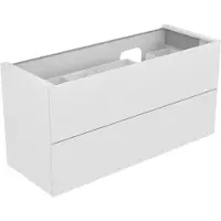 Keuco EDITION 11 Meuble sous-lavabo pour lavabos encastrables, 2 tiroirs à casseroles, position du lavabo à droite, 1400x700x535mm, 31269210000, 31269210000