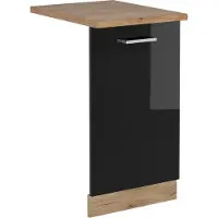 Vicco Pannello frontale della lavastoviglie R-Line Nero lucido 45 cm , PL Rovere, Model 54962