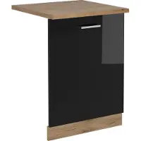 Vicco Pannello frontale della lavastoviglie R-Line Nero lucido 60 cm , PL Rovere, Model 54965