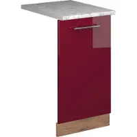 Vicco Pannello frontale della lavastoviglie Fame-Line Bordeaux lucido 45 cm , PL Marmo, Model 54797