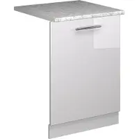 Vicco Pannello frontale della lavastoviglie Fame-Line Bianco lucido 60 cm , PL Marmo, Model 54823