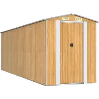 Syfax Capanno Giardino Marrone Chiaro 192x606x223 cm Acciaio Zincato