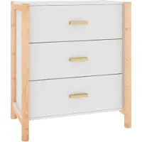 Syfax Credenza Bianca 62x38x70 cm in Legno Multistrato