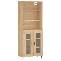 Syfax Credenza Rovere Sonoma 69,5x34x180 cm in Legno Multistrato