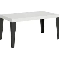 Itamoby - Tavolo allungabile 160/264x90 cm Flame bianco frassino gambe antracite