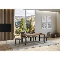 Itamoby - Tavolo allungabile 160/244x80 cm Linea quercia natura gambe antracite