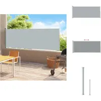 vidaXL Tenda laterale estensibile 200x500 cm Grigio - Ombrelloni e tende da sole