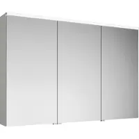 Burgbad armoire de toilette Eqio avec éclairage LED à poser, 3 portes, charnières centrales à droite, 1200x800x170mm, SPGS120LF2009, SPGS120LF2009