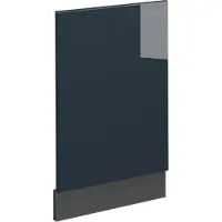 Vicco Pannello frontale Fame-Line Blu scuro lucido 45 cm Senza piano di lavoro, Model 43695
