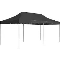 Syfax Gazebo Professionale Pieghevole Alluminio 6x3 m Antracite