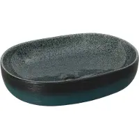 Syfax Lavabo da Appoggio Turchese Ovale 59x40x14 cm Vetroceramica