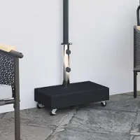Prolenta Maison Exclusive - Portaombrelli nero, 45x25x8 cm, in granito