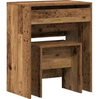 Syfax Tavolo da Trucco con cassetto Legno vecchio 60 x 40 x 75 cm