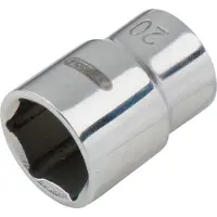 Ks Tools ACCIAIO INOX Bussola esagonale da 1/2", 13 mm