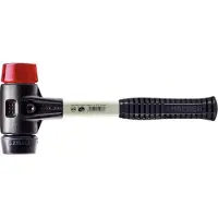 HALDER Mazza SIMPLEX soft-face con alloggiamento in TE rinforzato e impugnatura in fibra di vetro, Ø 60, composizione gomma / plastica