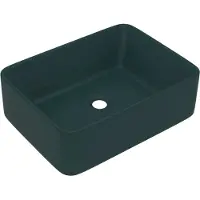 Syfax Lavandino Luxury Verde Scuro Opaco 41x30x12 cm in Vetroceramica