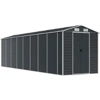 Syfax Capanno da Giardino Antracite 191x725x198cm in Acciaio Zincato