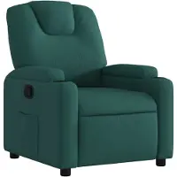 Syfax Poltrona Reclinabile in Tessuto Verde Scuro