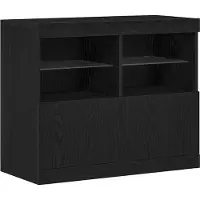 Syfax Madia LED Nero 81 x 37 x 66,5 cm Legno multistrato