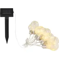 Globo Catena luminosa solare LED 33708-10 argento