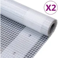 Syfax Teloni Leno 2 pz 260 g/m² 2x2 m Bianchi