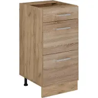 Vicco Mobiletto base per cucina R-Line Sonoma 40 cm con cassetti, senza piano di lavoro, Model 54035