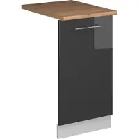 Vicco Pannello frontale della lavastoviglie Fame-Line Antracite lucido 45 cm , PL Rovere, Model 54788