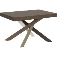 Itamoby - Tavolo allungabile 140/400x90 cm Volantis noce gambe multicolore 4/C