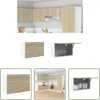 The Living Store Parete attrezzata Sonoma in rovere 60x31x40 cm in materiale ligneo