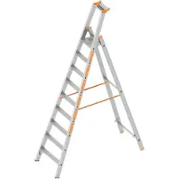 Layher Stufenstehleiter einseitig begehbar Topic 1064 9 Stufen