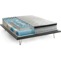 Dmora Materasso Singolo Adrano 80x200x27h cm Bianco, Sfoderabile Grado Rigidità 3/5 Italy